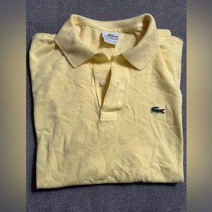 Lacoste Men’s polo, size 5 (medium), color yellow.